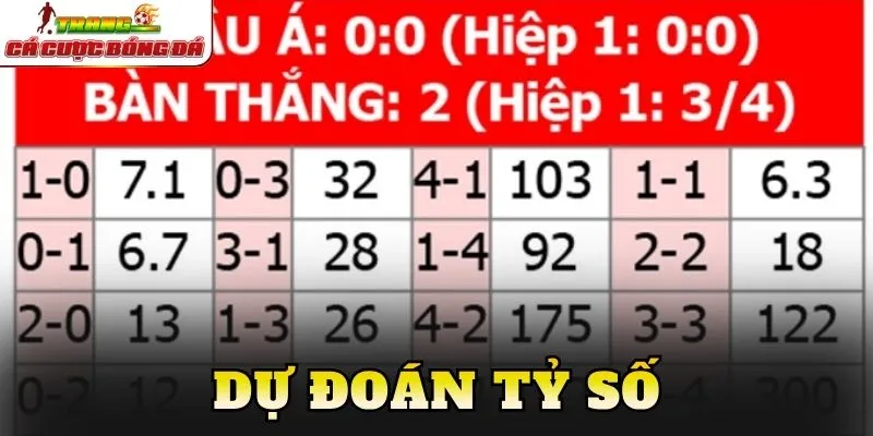 Dự đoán tỷ số