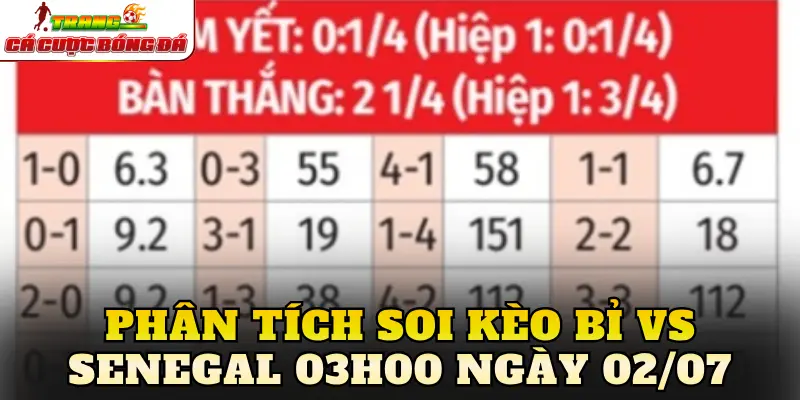 Phân tích soi kèo Bỉ vs Senegal 03h00 ngày 02/07