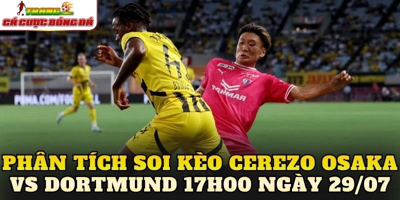 Phân tích soi kèo Cerezo Osaka vs Dortmund 17h00 ngày 29/07