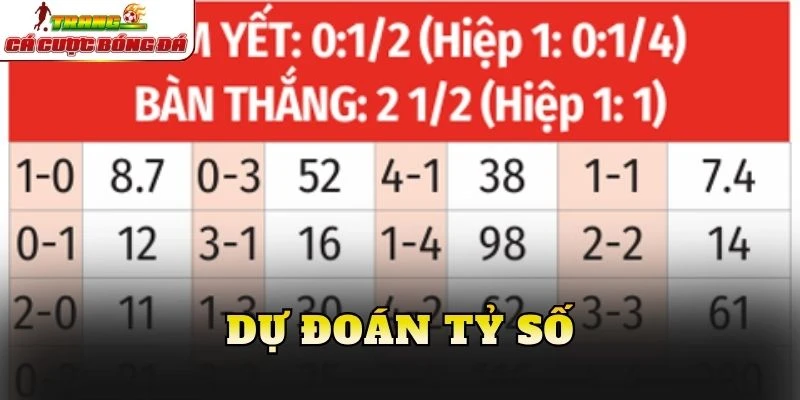 Dự đoán tỷ số