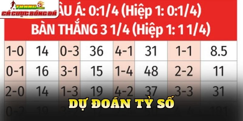 Dự đoán tỷ số