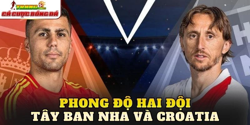 Phong độ hai đội Tây Ban Nha và Croatia