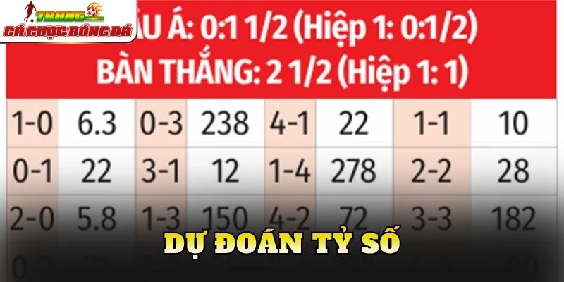 Dự đoán tỷ số