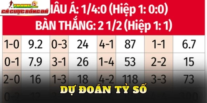 Dự đoán tỷ số