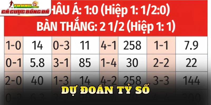 Dự đoán tỷ số