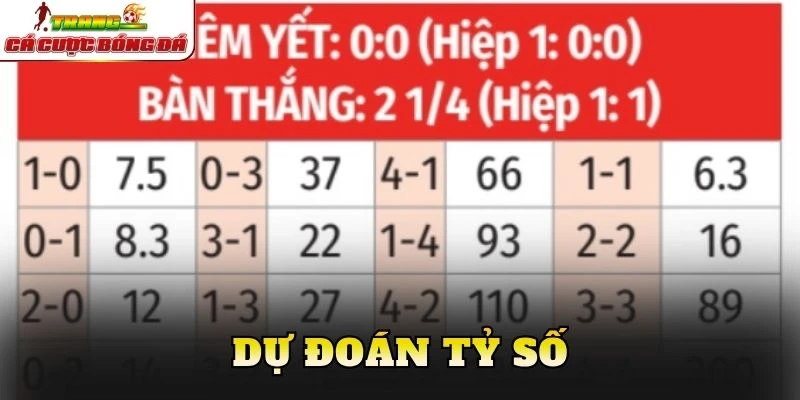 Dự đoán tỷ số